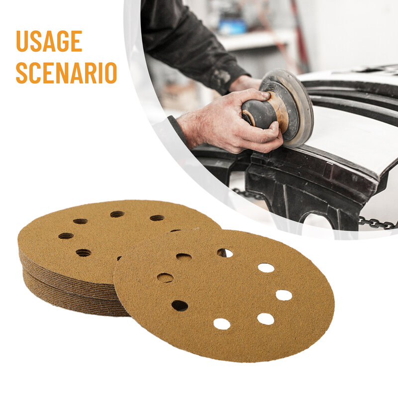 20pcs 5'' Sanding Disc Sandpaper Abrasive 80-600 Grit Polishing Tools For Woodworking Furniture Handicrafts For Sander Parts