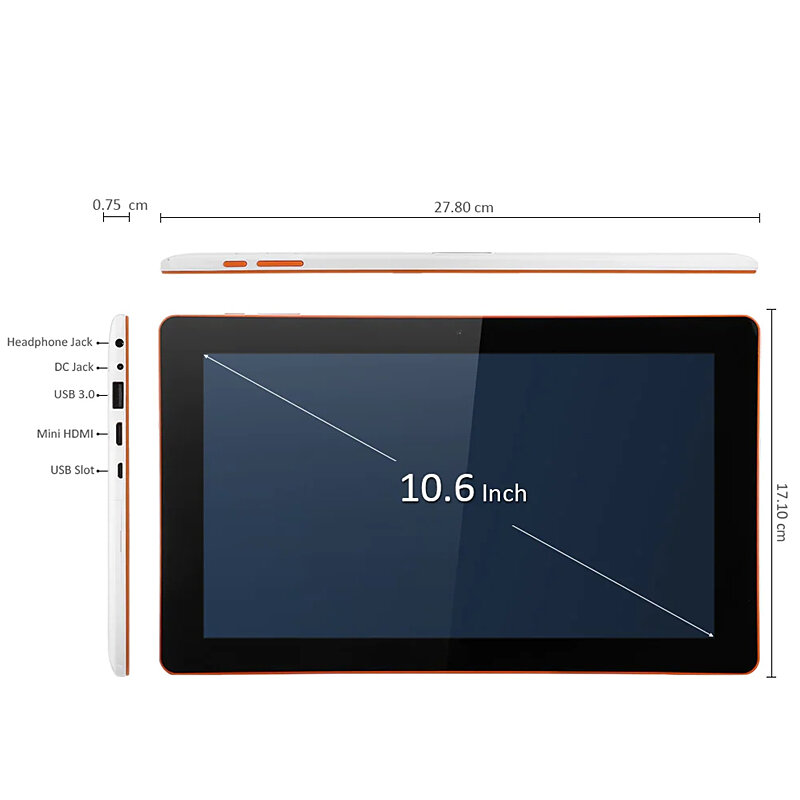 جهاز لوحي EZpad-Tablet رباعي النواة ، ويندوز 10 ، ذاكرة رام 2 جيجابايت ، ذاكرة 32 جيجابايت ، مع x Bit IPS ، 64 بت ، مسار الكرز Intel Z8300 ، GHz ، وحدة المعالجة المركزية ، 4s