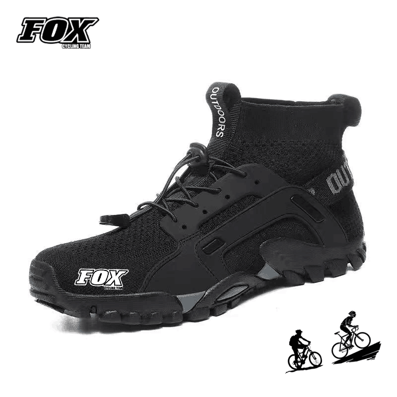 FOX Cycling Team Sneakers para homens, Calçado impermeável de Mountain Bike, Botas de bicicleta Downhill, Sapatos MTB, Motocicleta Sportschuhe Herren