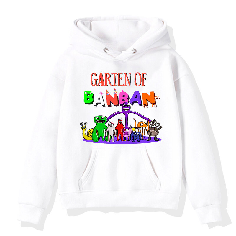 Garten Of Banban Print Hoodies for Children, Anime Pullover, Cartoon Outwear, Kids Sweatshirt, Y-Kids Hoodie, Autumn Jacket, Girls and Boys