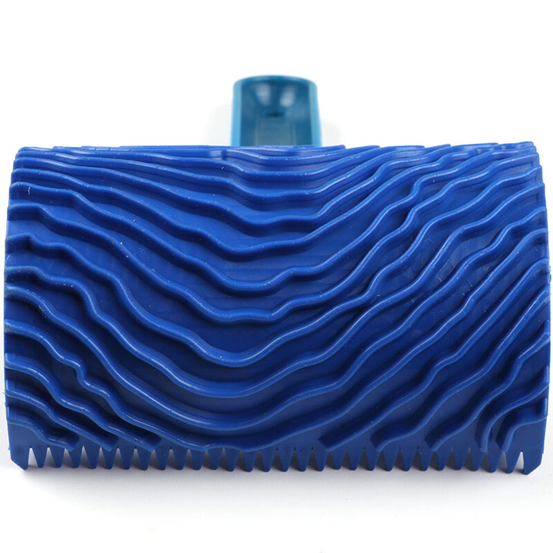 Graining Decoration Rubber DIY Blue Imitation Painting Roller Home Empaistic Tool Wood Pattern Art Wall Brush Durable Handle