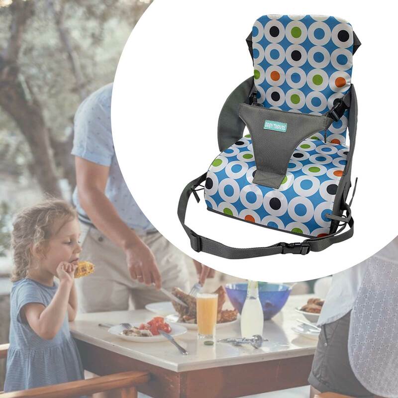 Aumento da cadeira Pad para crianças ajustáveis, Baby Furniture Booster Seat, Portátil Kids Dining Cushion, Pram Chair Pad, removível