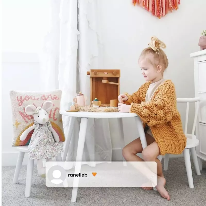 Stół dla dzieci i 2 zestaw mebli z krzesłami-idealny do sztuki i rękodzieła złote gry z certyfikatem krzesła i stołki dla dzieci Bianca białe bez ładunkowy biurko