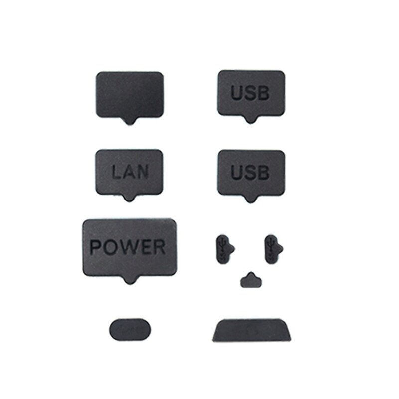 14Pcs Game Console Rubber Dust Protector Dust Plug for PS 5 Antidust Cover