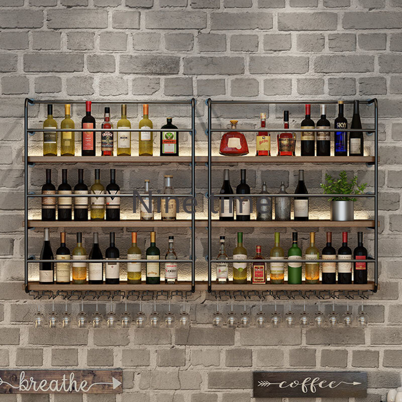 ตู้บุไวน์อุตสาหกรรมขนาดเล็กทันสมัยทันสมัย, ตู้บาร์ตู้ติดผนังติดตั้งขวด armoire Vitre meuble Vin อุปกรณ์