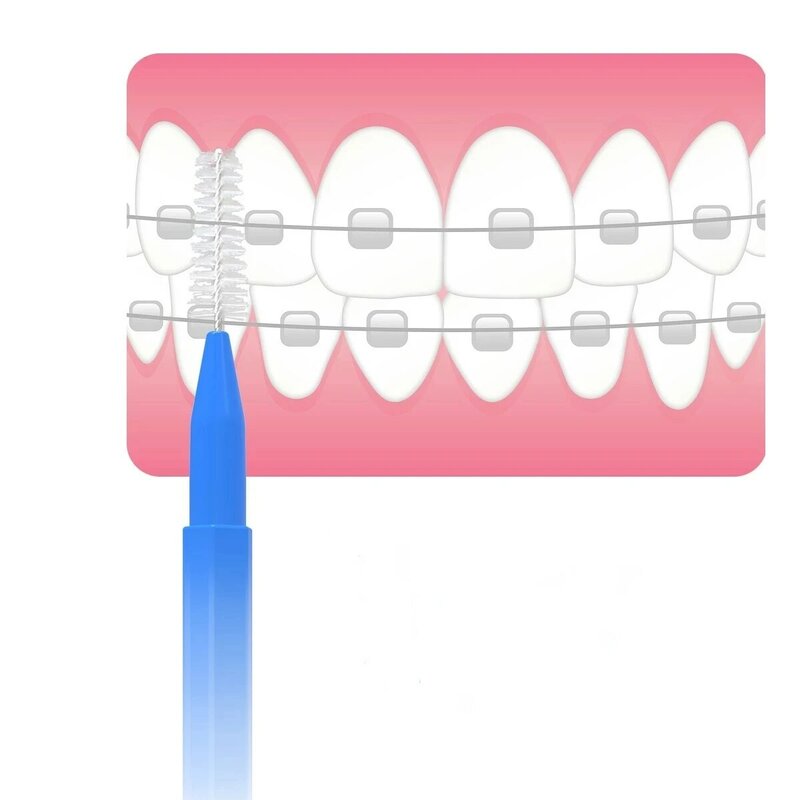 30/60/120Pcs Interdental Brushes Health Care Tooth Escova Interdental Cleaners Orthodontic Dental Teeth Brush Oral Hygiene Tool