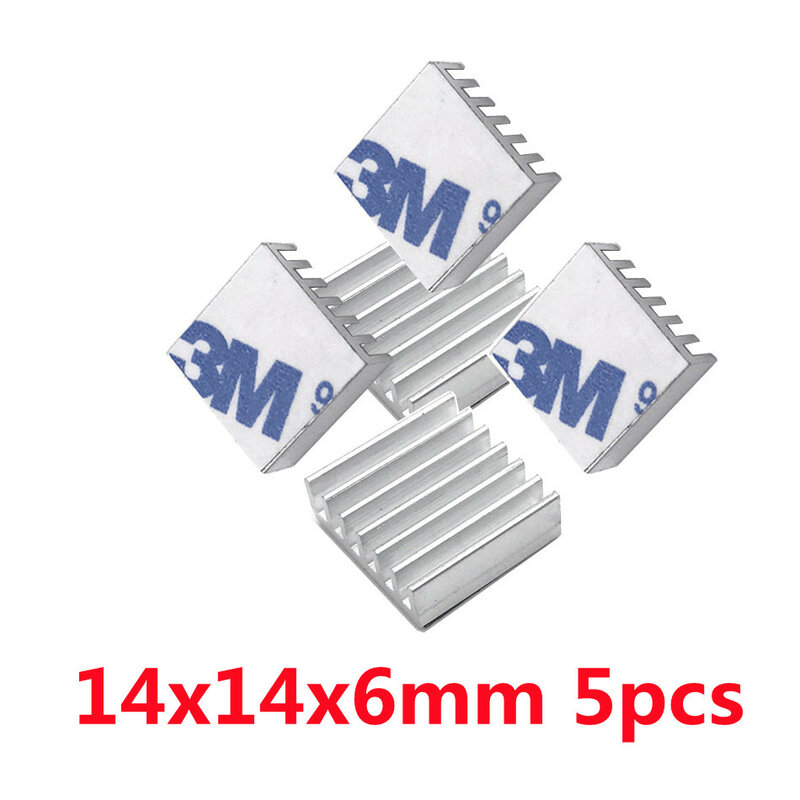 Aluminum Heatsink Radiator Heat Sink Cooling For Electronic Chip IC 3D printer Raspberry PI With Thermal Conductive Tape