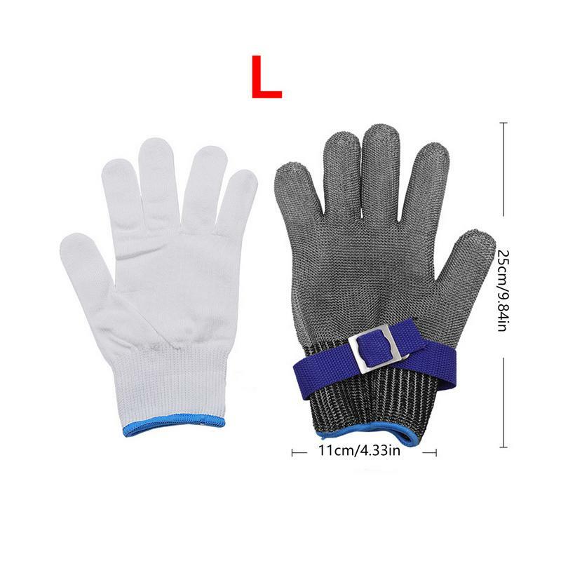 Перчатки с защитой от порезов, кухонные перчатки с белыми нейлоновыми перчатками, гигиенические и удобные безопасные рабочие перчатки для еды