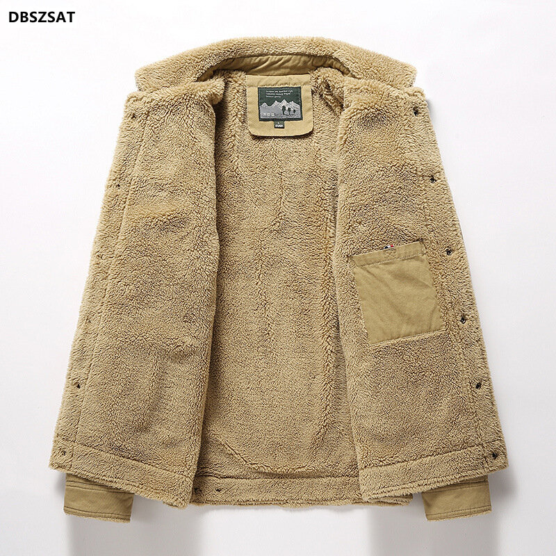Abrigos de lana para hombre, chaquetas cálidas más gruesas, de buena calidad, informales, de algodón, talla 6XL