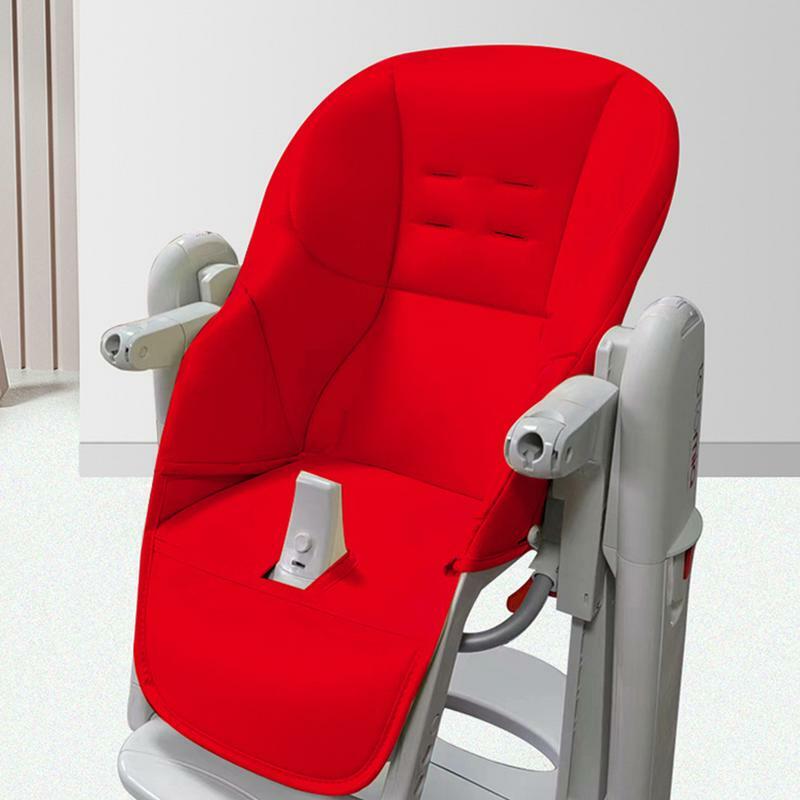Kids Dining Chair Cushion Easy To Install Replacement Cushion Soft Wear-resistant PU Leather And Sponge High Chair Cover Cushion