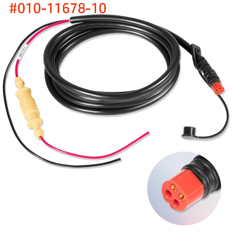 Garmin-Cable de alimentación serie Echo 010-11678, Cable de alimentación de 4 pines, 6 pies (1-4/5 m), compatible con Echo 100.101, 150, 151, 151dv, más