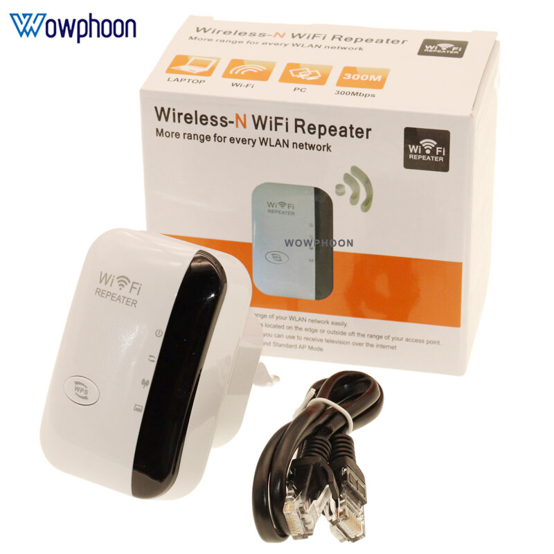 Amplificador de señal extensor WiFi, repetidor inalámbrico, amplificador Wi-Fi, 300Mbps, enrutador Wps, 802.11N, 10 piezas personalizado