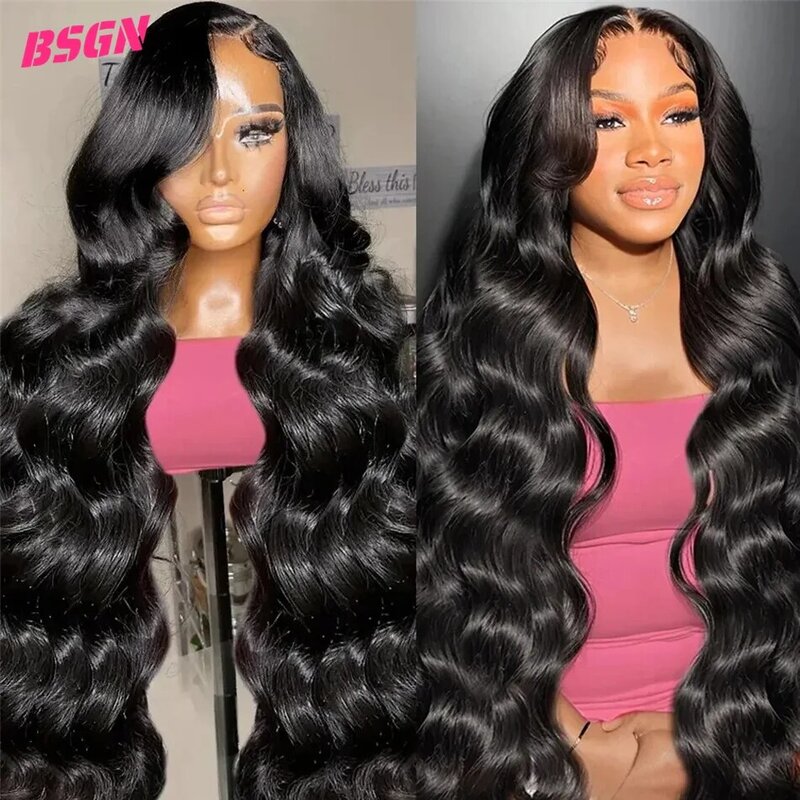 HD Transparent Lace Human Hair Wigs Body Wave 13x4 Full Lace Front Wig For Black Women Pre Plucked With Baby Hair Brazilian Hair