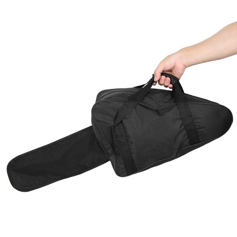 K1KA 전기톱 가방 운반용 케이스 휴대용 보호용 방수 홀더 17" 전기톱 보관 가방에 적합 블랙