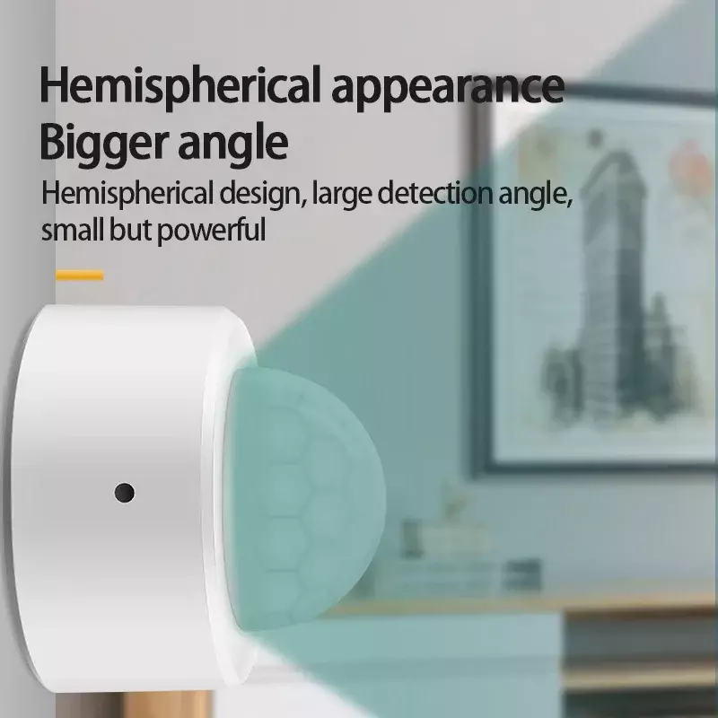 Zigbee 3.0 detektor gerakan PIR pintar Mini, 1 buah Sensor inframerah tubuh manusia nirkabel aplikasi rumah pintar kendali jarak jauh hidup pintar Tuya