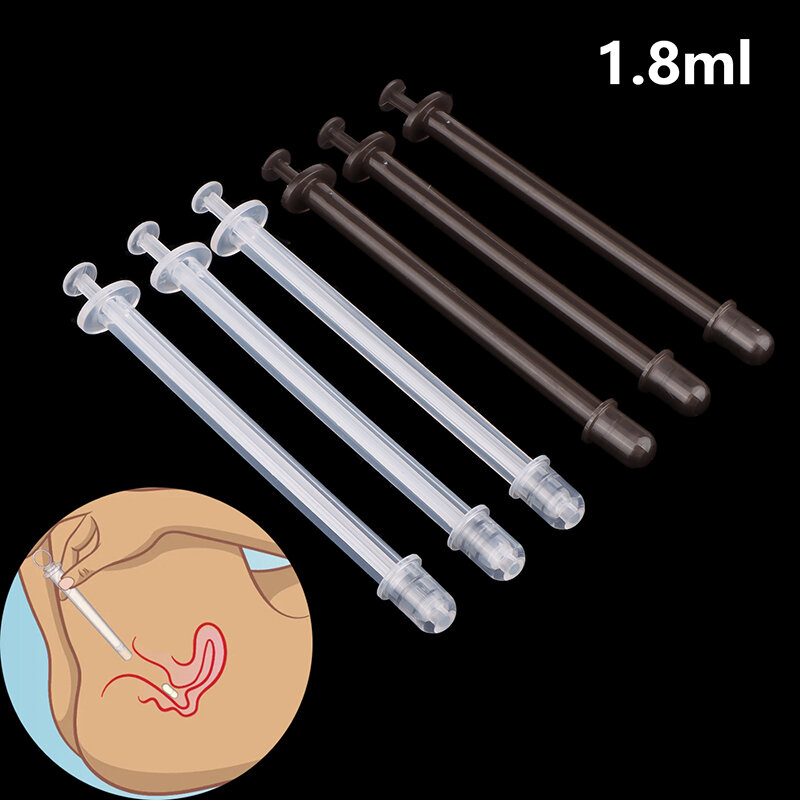 10Pcs Disposable Vaginal Suppository Applicator Lubricant Injector Syringe Lube Anal Nasal Cavity Applicator Launcher Butt Plug