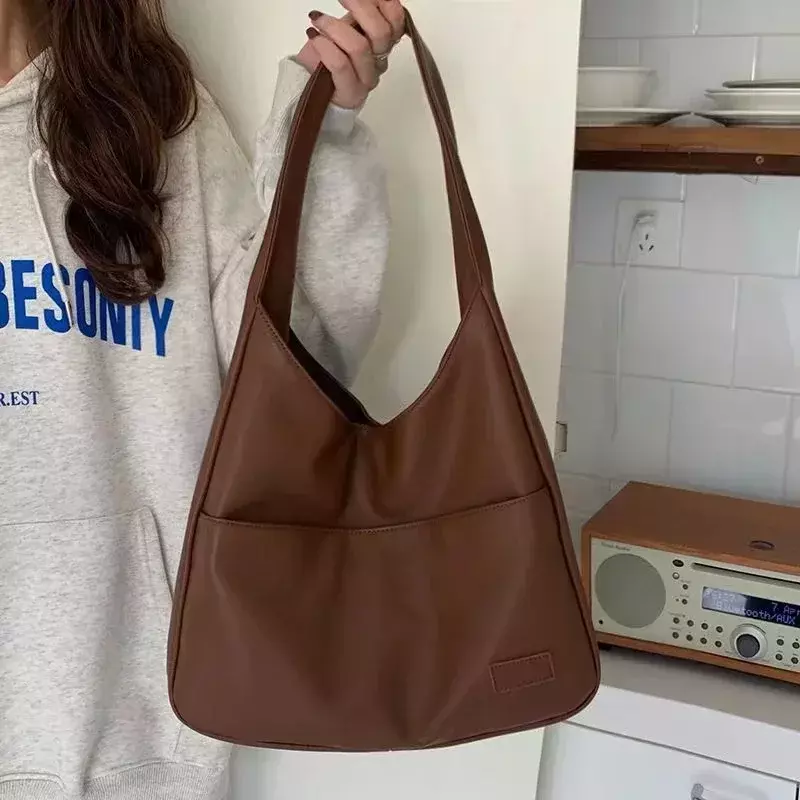 SFR2  Large Capacity Tote Bag Women's New Trendy Shoulder Bag Simple and Versatile Commuter Bag Fashion Trendy