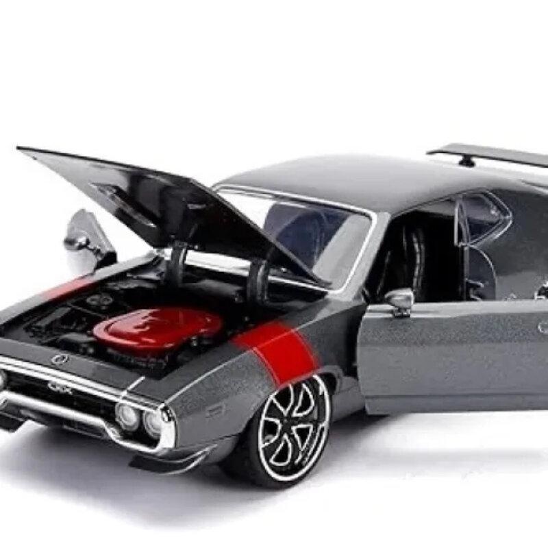 1:24 1972 Plymouth GTX High Simulation Diecast Car Metal Alloy Model Car Toys for Children Gift Collection