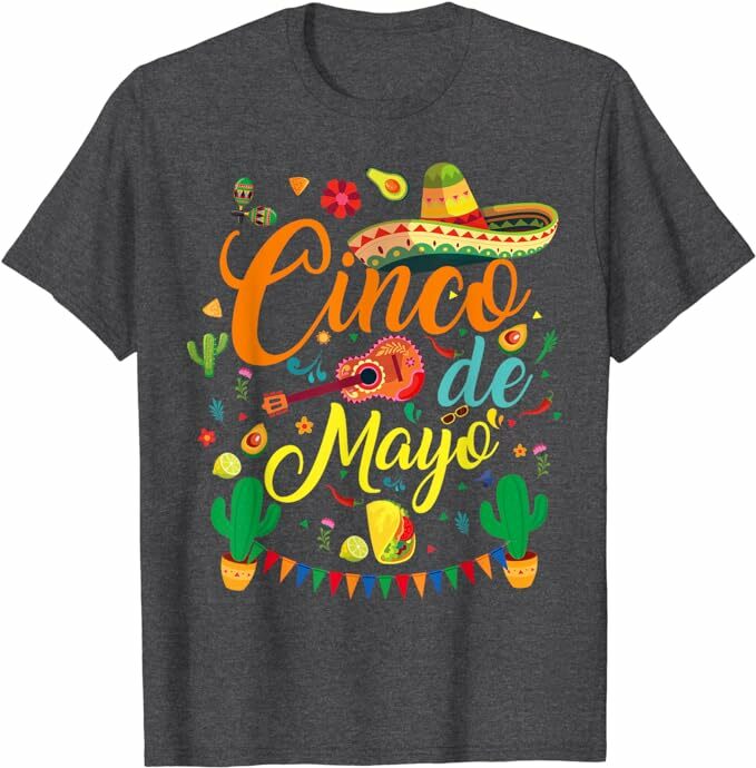 Fiesta Cinco De Mayo 남녀공용 재미있는 멕시코 파티 티셔츠, 멕시코 축제 파티 의류, 귀여운 그래픽 티 탑, 패션 5 De Mayo