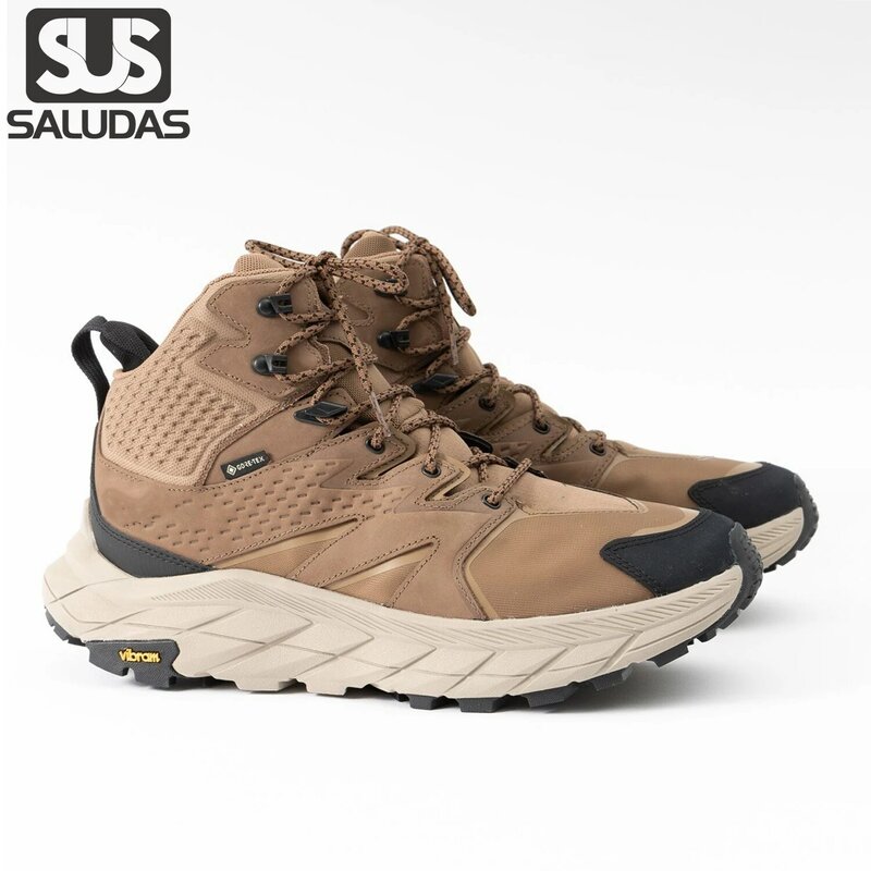 SALUDAS Anacapa Mid Gtx Waterproof Hiking Shoes Men Outdoor Hiking Boots Non-slip Breathable Mountain Camping Trekking Boots