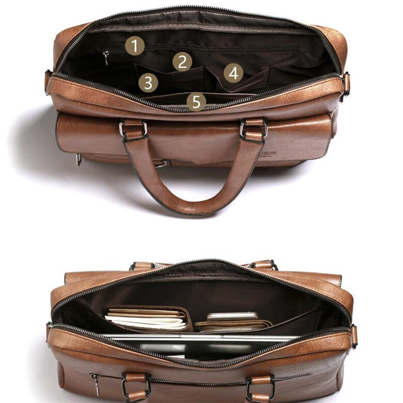 Мужской портфель, сумка на плечо, Дизайнерская кожаная сумка-тоут, роскошная брендовая мужская деловая сумка для путешествий А4, Мужской органайзер, сумка