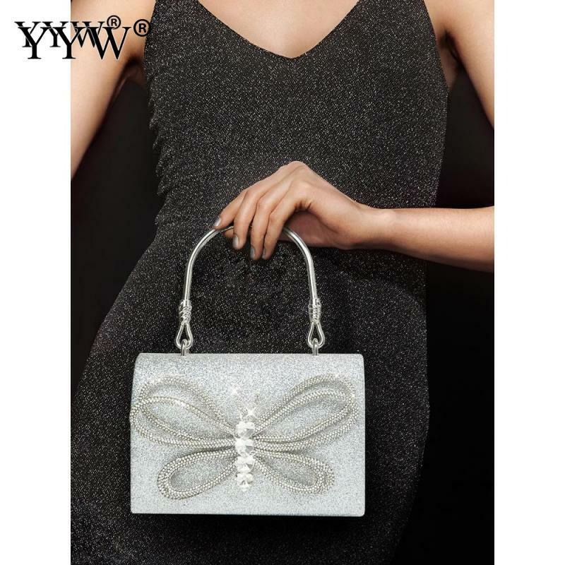 Роскошная дизайнерская квадратная сумка с бриллиантами 2023, блестящая женская вечерняя сумка с блестящими стразами, женский клатч, сумка на плечо с цепочкой