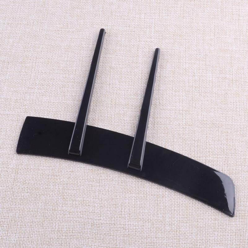 1 Pair Car Exterior Front Left & Right Side Fender Wing Air Vent Cover Trim Sticker for Universal Vehicles Black PP Plastic