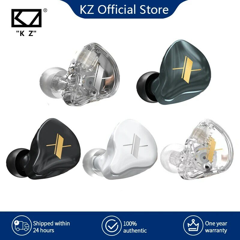 KZ-EDX Dynamic HiFi Bass In-Ear Earbuds, Fones De Ouvido Esportivos, Auscultadores Com Cancelamento De Ruído, Fones De Ouvido 1