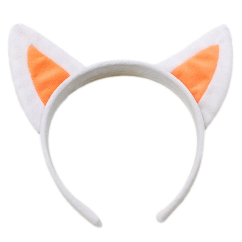 Furry Plush Fox e Cat Headbands, orelhas de animais, aro, acessórios para cabelo, fofo, fofo, fantasia, adereços fotográficos, festa
