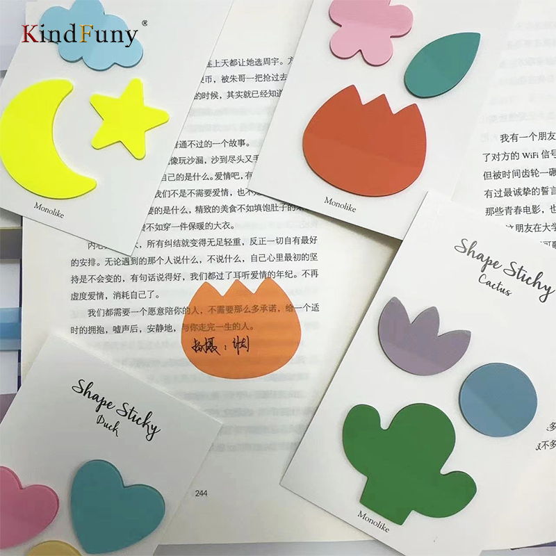 KindFuny 780Pc Index Tabs Self Adhesive Page Markers Transparent Waterproof Sticky Notes Classify Files Flags planner Stickers