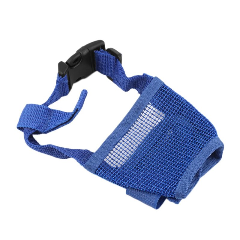 Nylon Puppy Dog Pet Mouth Bound Device Mask Safety Adjustable Breathable Muzzle Stop Biting Anti Bark Bite Mesh Small Large Dogs