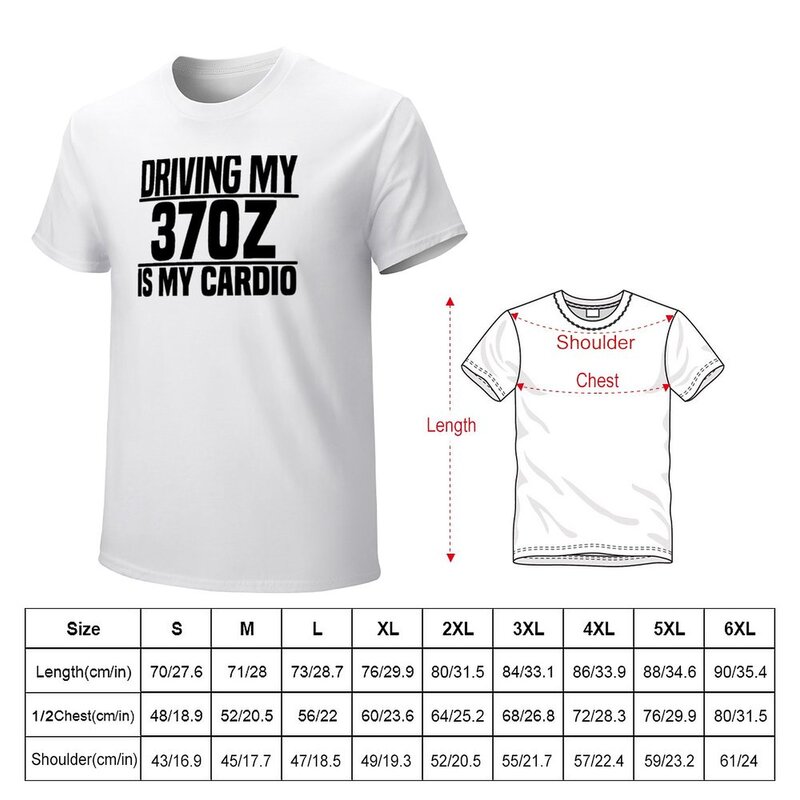 Camiseta "Driving my 370Z is my cardio" para hombre, camisetas divertidas personalizadas