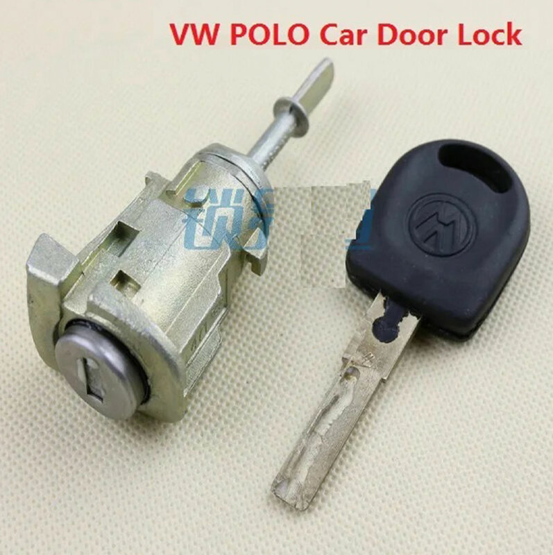 Car Door Lock Substituição com chave, Front Left Car Lock, a melhor qualidade para VW Polo, frete grátis