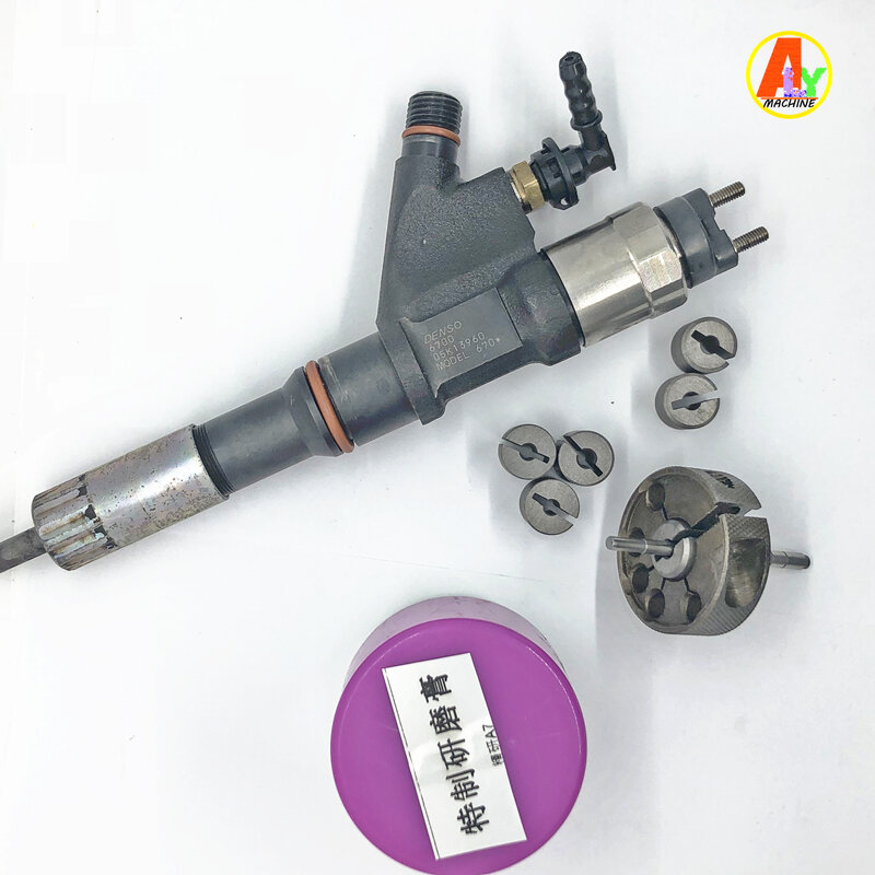 Juego de Herramientas de molienda de varilla de válvula de inyector de riel común, puede cambiar el diámetro para Denso Bosch