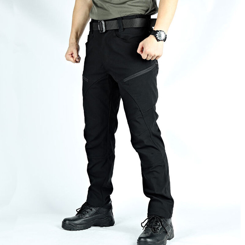 2023 GL Men's Military Tactical Pants Casual Man Cargo Pants Multi-Pocket Wear Resistance Male Trousers Outdoor Hiking Joggers