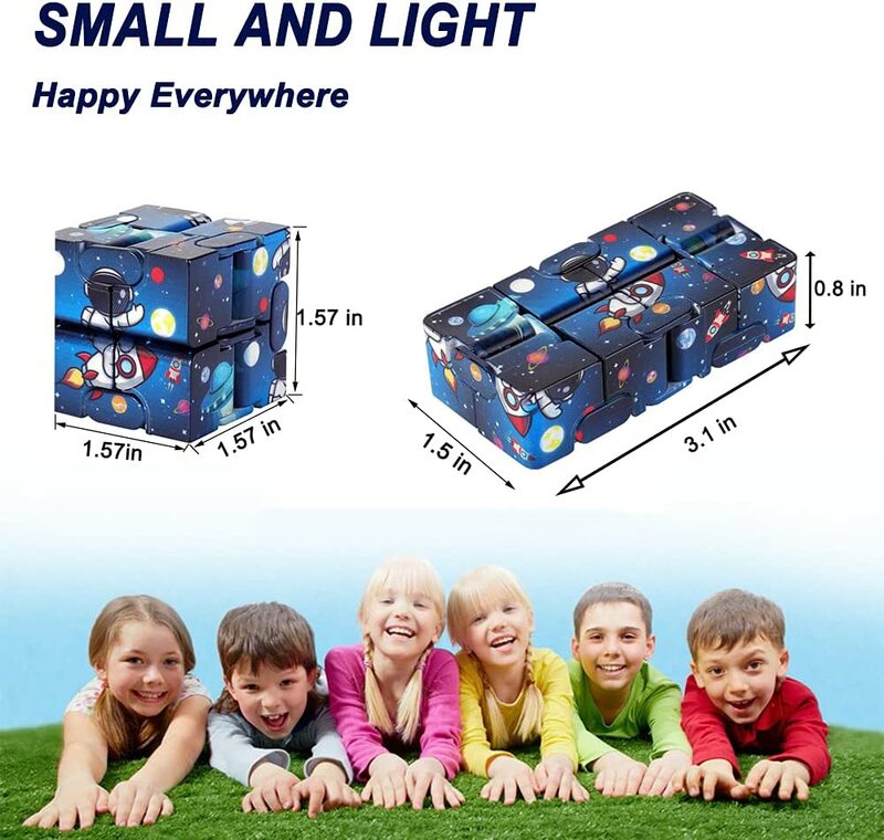 Волшебный куб Infinity, квадратная головоломка со звездным небом, игрушки-лабиринт с четырьмя углами, игрушки для детей и взрослых, расслабляющая ручная головоломка для добавления