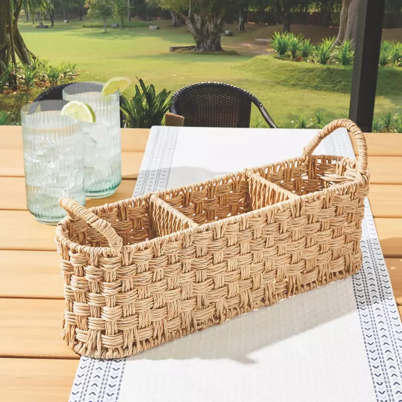 Better Homes & Gardens-Caddy Rattan oval bege