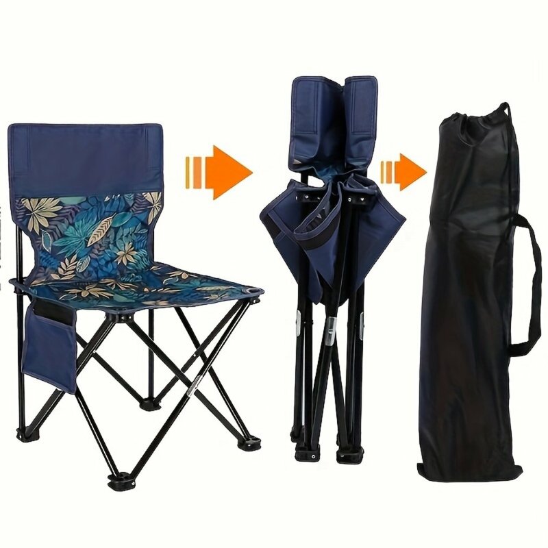 Chaise pliante en aluminium ultralégère pour voyage, siège portable, chargement élevé, extérieur, camping, plage, randonnée, pique-nique, pêche, sourire dur