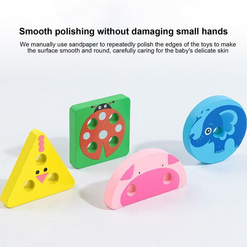 Sorting & Stacking Toys 17pcs Educational Color Matching Toys Portable Sorting Toy Safe Color Learning Toys For Education Home