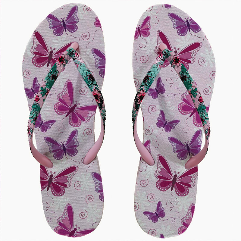 Chanclas planas antideslizantes para mujer, zapatillas de playa para vacaciones de verano, moda informal