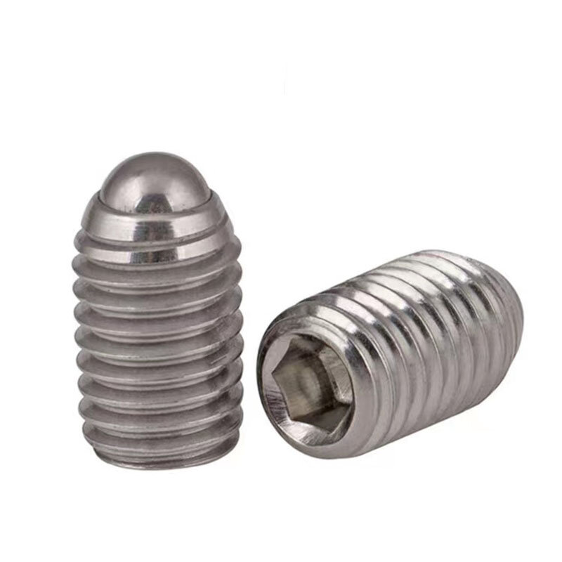 304 Stainless Steel  Socket Set Screw Cone Point Grub Screw  Positioning Steel Ball Screw