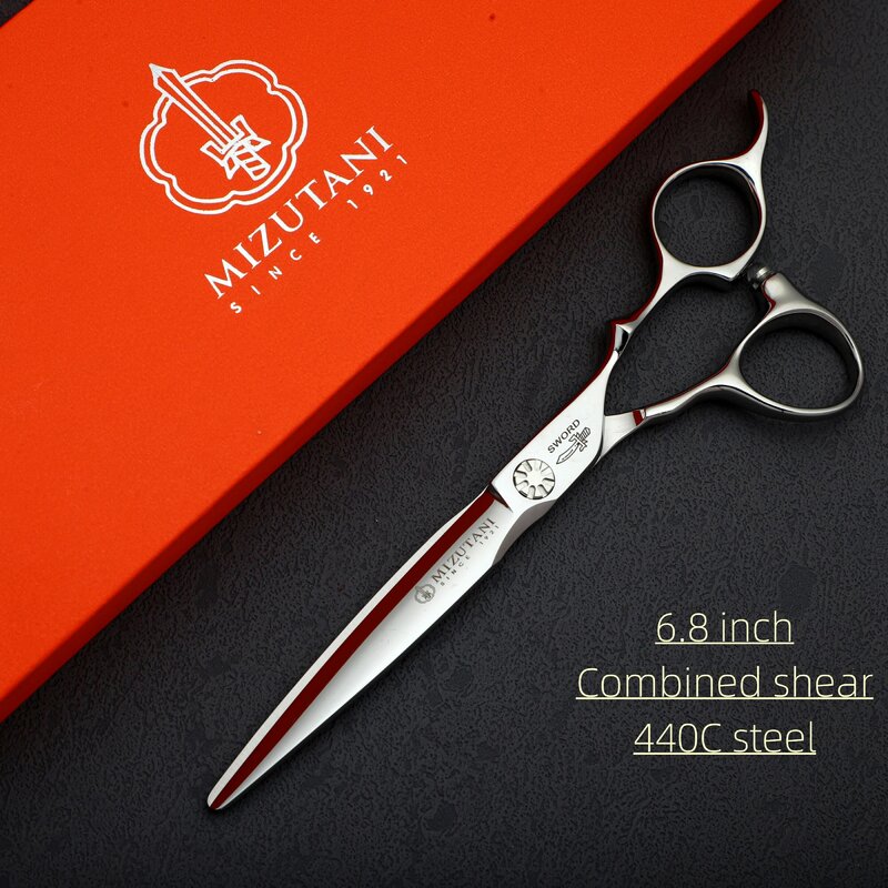 MIZUTANI-VG10 Aço Tesoura de cabeleireiro, Professional Shears Desbaste, Barbeiro Tesoura, Máquina de corte de cabelo, 6-6, 5-7 em