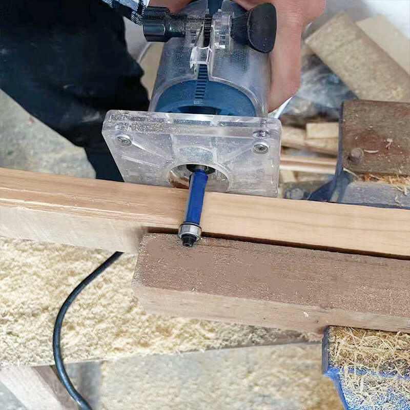 1/4 gambo biassiale strumento di taglio lavorazione del legno coltello di fresatura macchina di taglio a doppio bordo testa di taglio strumento di fresatura del legno elettrico