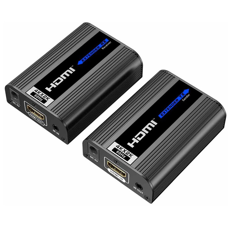 LCN6672 4K HDMI 2,0 удлинитель до 60 м через кабель Cat6 / Cat6a / Cat7 HDMI 2,0 металлический корпус, совместимый с 4K 2160p 60Hz UHD,