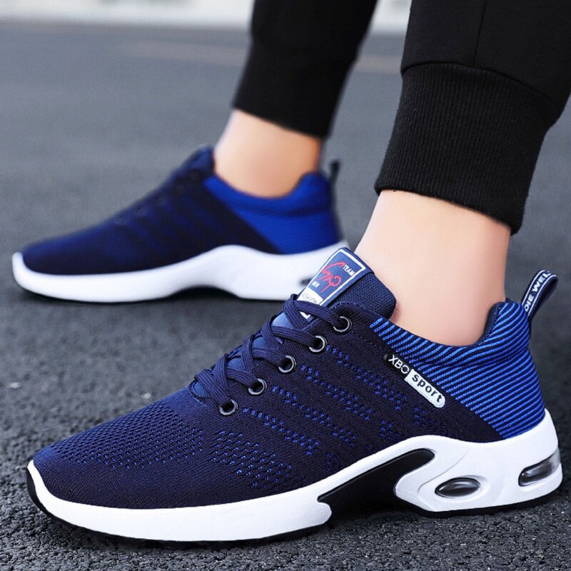 Hot New men Shoes trend men's shoes breathable lace-up running shoes Korean version light casual sports shoes