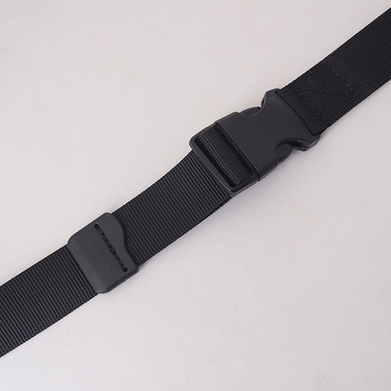 Cinturón militar de nailon trenzado para hombre, cinturones del ejército ajustables, cintura táctica de viaje al aire libre con hebilla de plástico para pantalones, 125cm