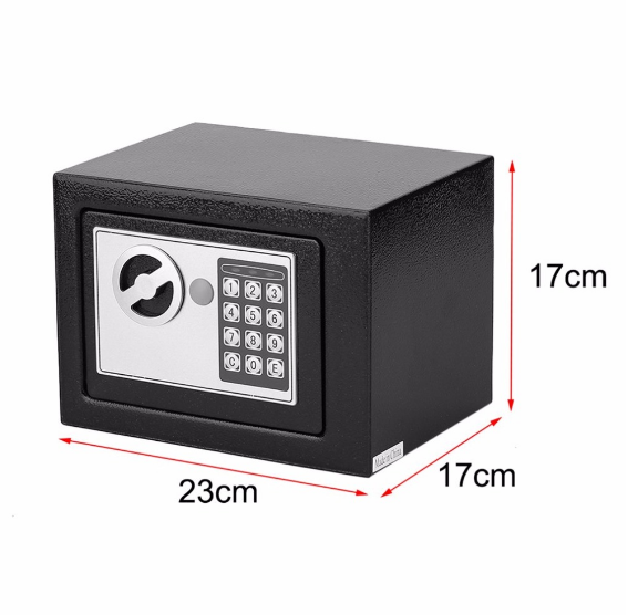 Digital Safe Box Safety Money Gun Electronic Lock Safe Fireproof Safes for Home Strongbox Small Cash Security Lockable Storage