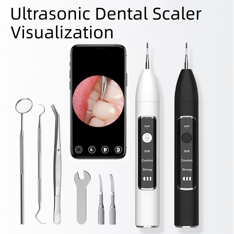 Ultrasonic Electric Dental Scaler Visual Teeth Whitening With HD Camera Teeth Calculus Tartar Remover Tools Cleaner Tooth Stain