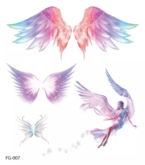 페어리 나비 날개 반짝이는 문신 스티커, 방수 눈 얼굴, 손 바디 아트, 가짜 문신, 여성 메이크업 댄스 음악 축제