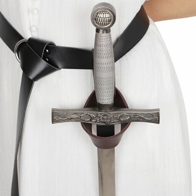 Vintage Sleeve Rapier medievale Sword Holder guaina fodero Ring Strap arma cintura in vita